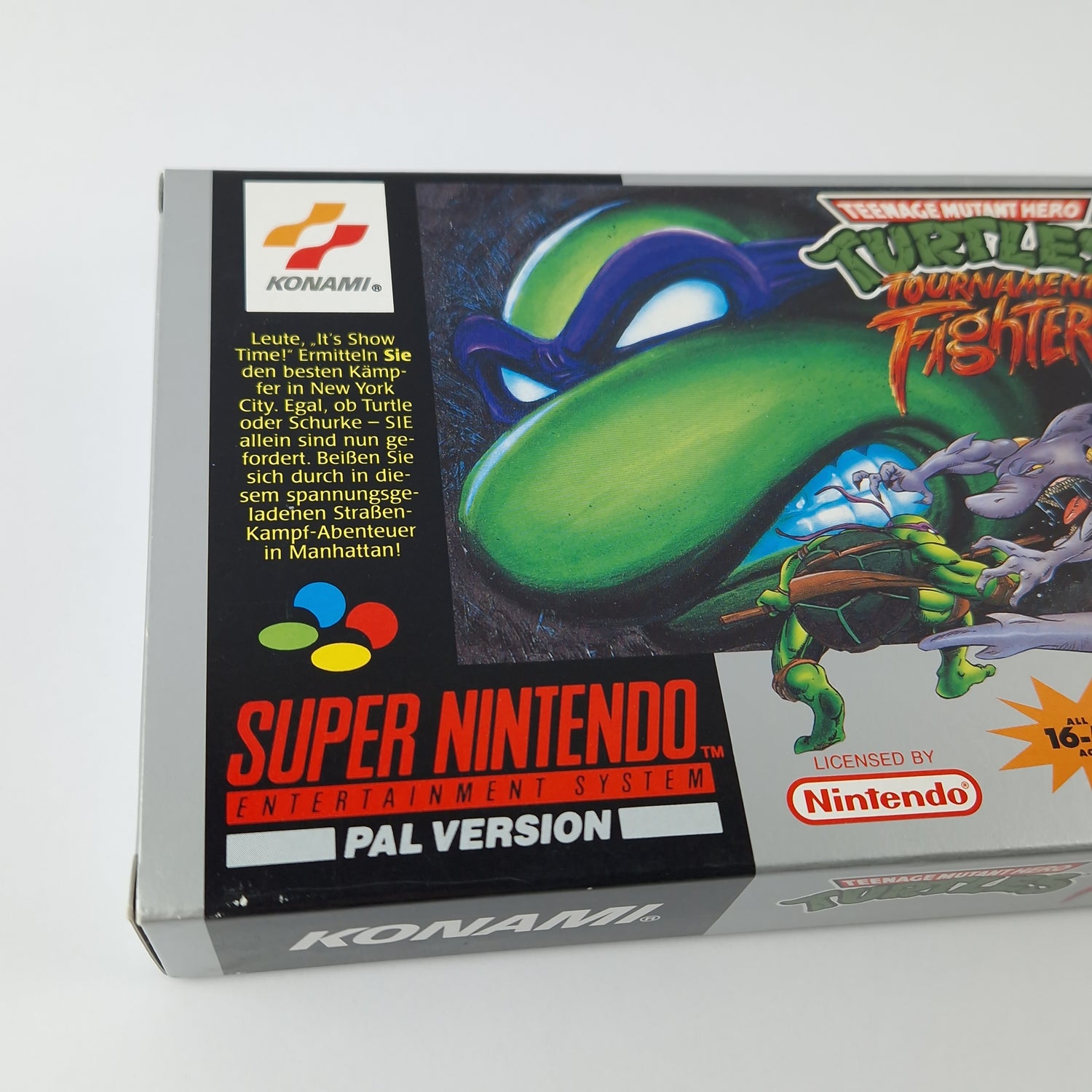 Super Nintendo Game: Teenage Mutant Hero Turtles Tournament Fighters SNES OVP