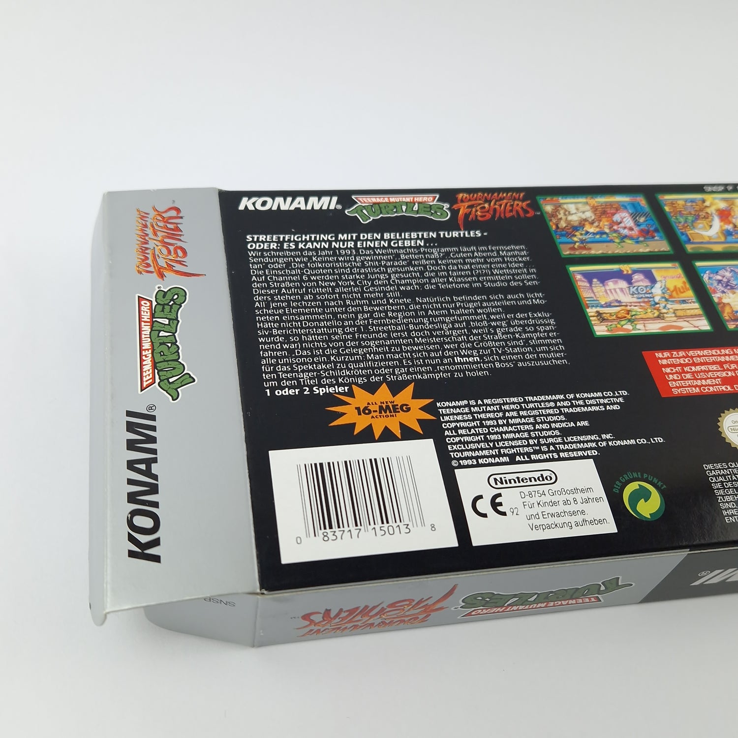 Super Nintendo Spiel : Teenage Mutant Hero Turtles Tournament Fighters SNES OVP