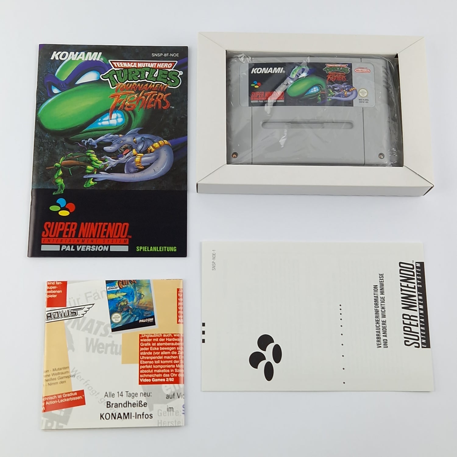 Super Nintendo Game: Teenage Mutant Hero Turtles Tournament Fighters SNES OVP