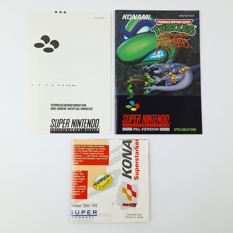 Super Nintendo Spiel : Teenage Mutant Hero Turtles Tournament Fighters SNES OVP