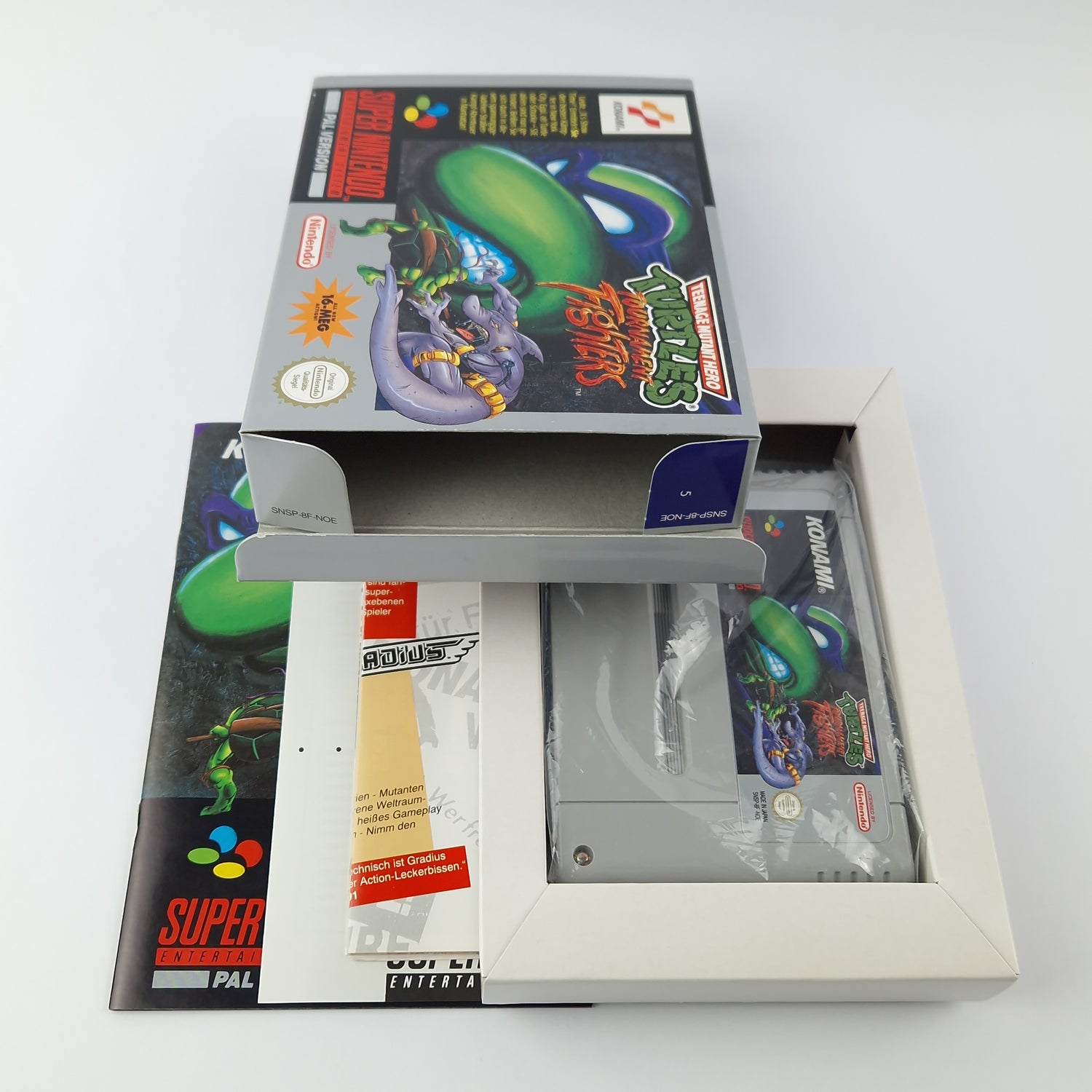 Super Nintendo Game: Teenage Mutant Hero Turtles Tournament Fighters SNES OVP