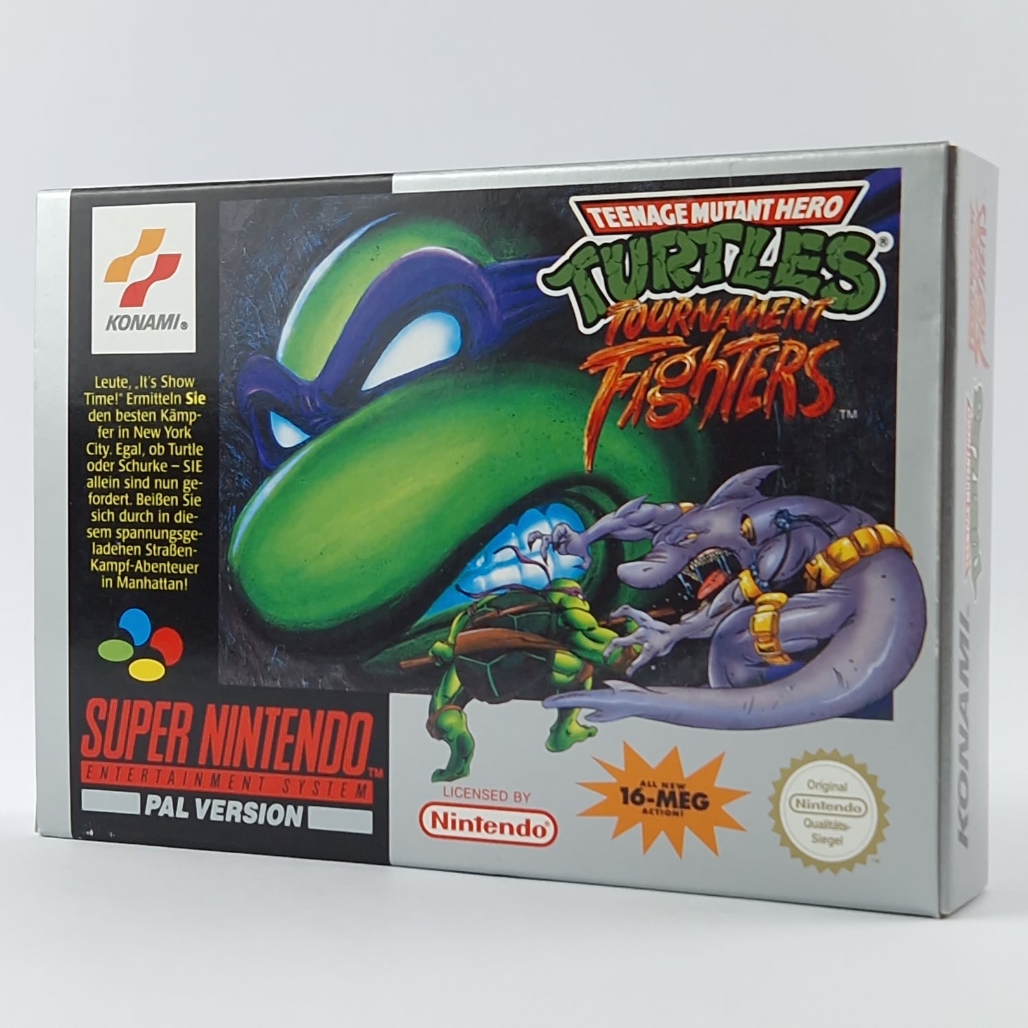 Super Nintendo Game: Teenage Mutant Hero Turtles Tournament Fighters SNES OVP