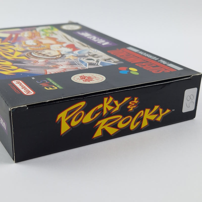 Super Nintendo Spiel : Pocky & Rocky - Modul Anleitung OVP cib / SNES PAL NOE