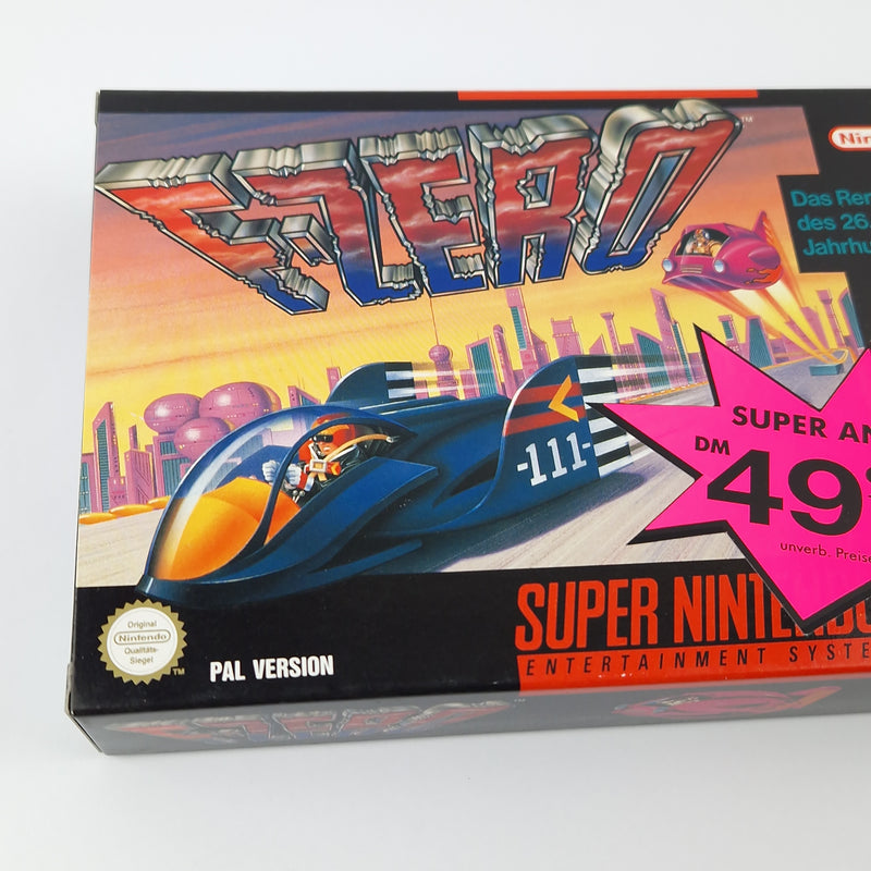 Super Nintendo Game: F-Zero - Module Instructions OVP cib / SNES PAL NOE-1