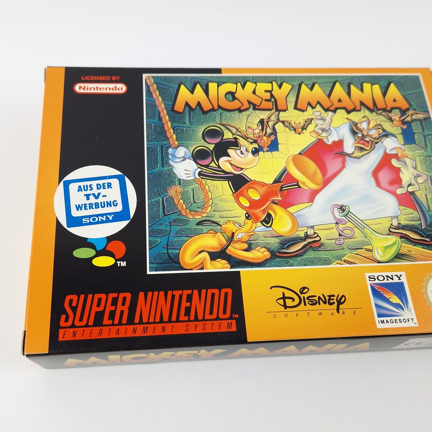 Super Nintendo Game: Mickey Mania - Module Instructions OVP cib / SNES Disney PAL