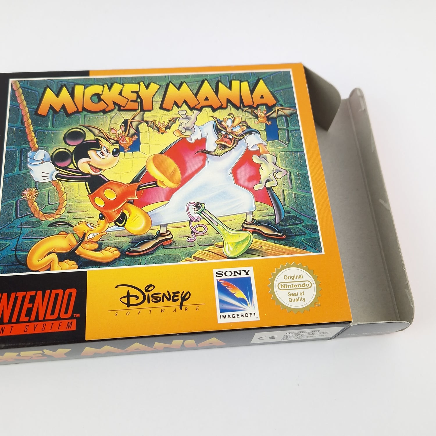 Super Nintendo Game: Mickey Mania - Module Instructions OVP cib / SNES Disney PAL