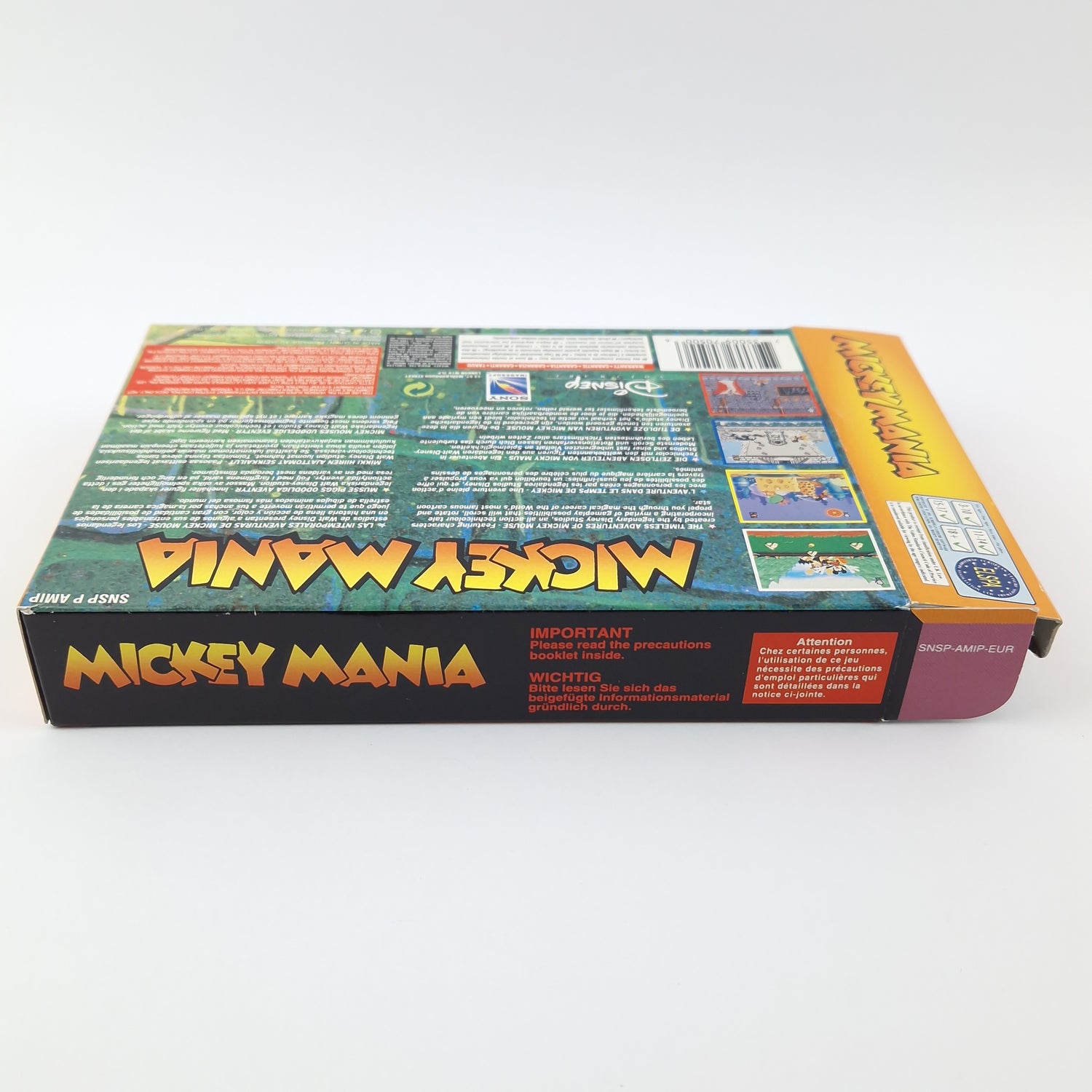 Super Nintendo Game: Mickey Mania - Module Instructions OVP cib / SNES Disney PAL