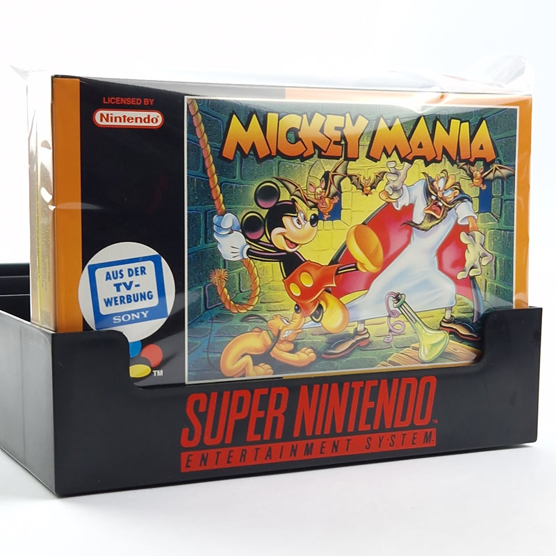 Super Nintendo Game: Mickey Mania - Module Instructions OVP cib / SNES Disney PAL
