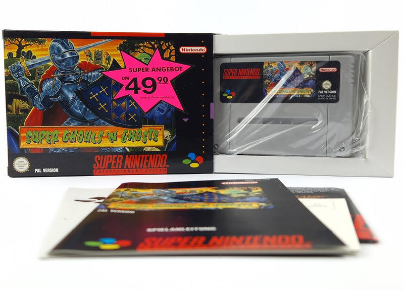 Super Nintendo Spiel : Super Ghouls n Ghosts - Modul Anleitung OVP cib / SNES