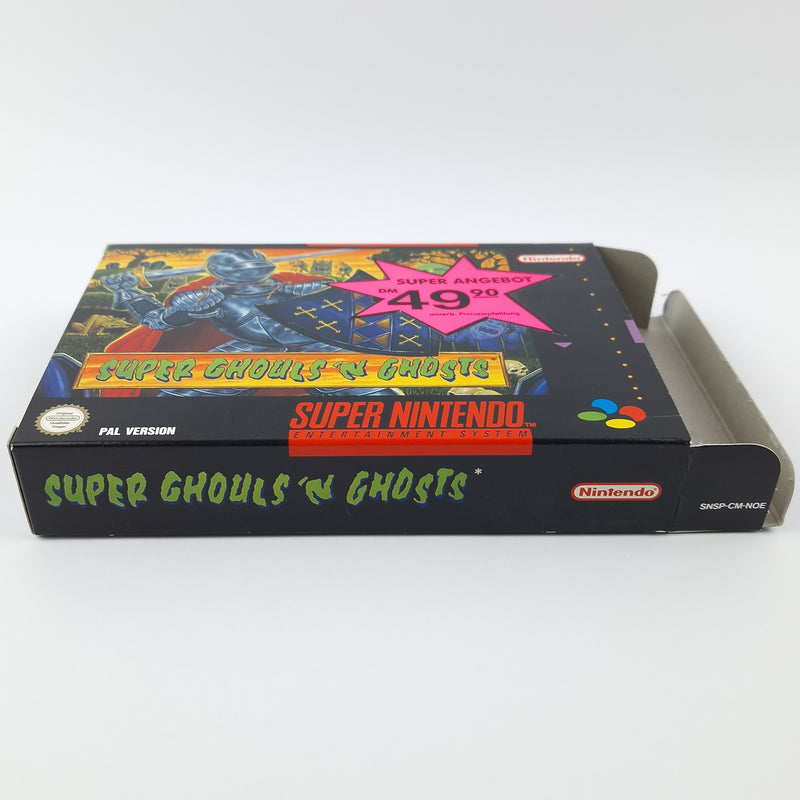 Super Nintendo Game: Super Ghouls n Ghosts - Module Instructions OVP cib / SNES