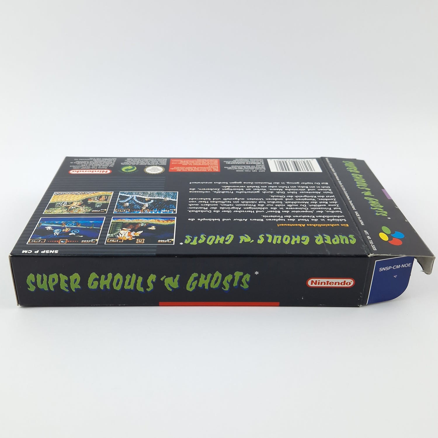 Super Nintendo Game: Super Ghouls n Ghosts - Module Instructions OVP cib / SNES