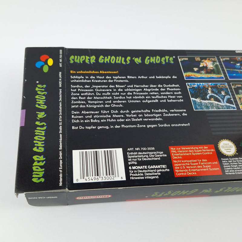 Super Nintendo Spiel : Super Ghouls n Ghosts - Modul Anleitung OVP cib / SNES