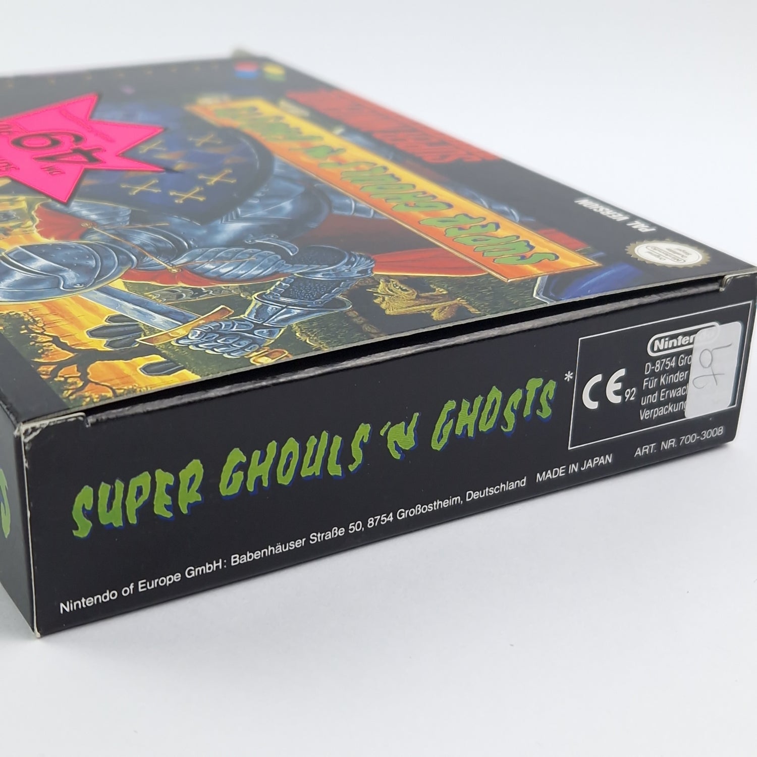 Super Nintendo Game: Super Ghouls n Ghosts - Module Instructions OVP cib / SNES