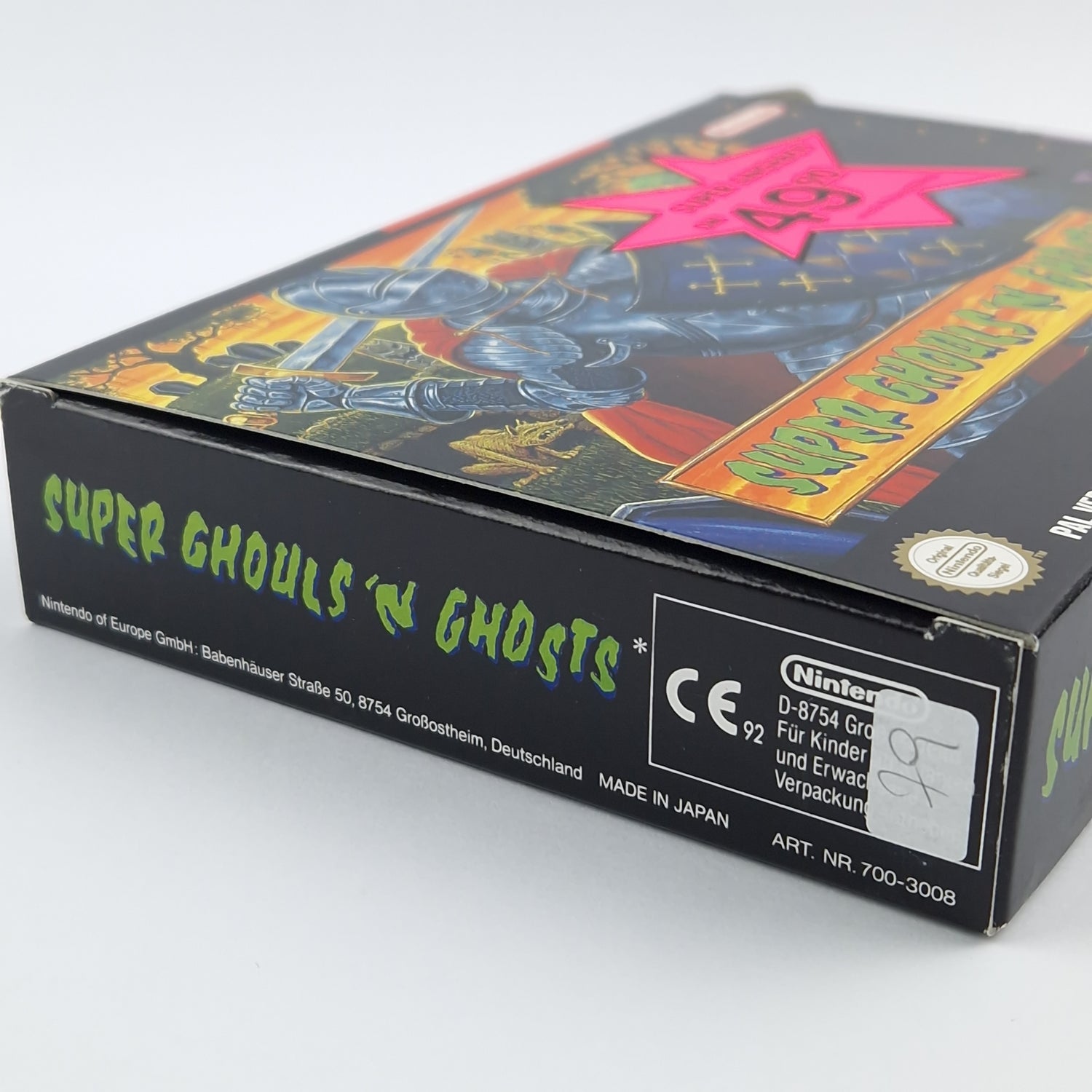 Super Nintendo Game: Super Ghouls n Ghosts - Module Instructions OVP cib / SNES