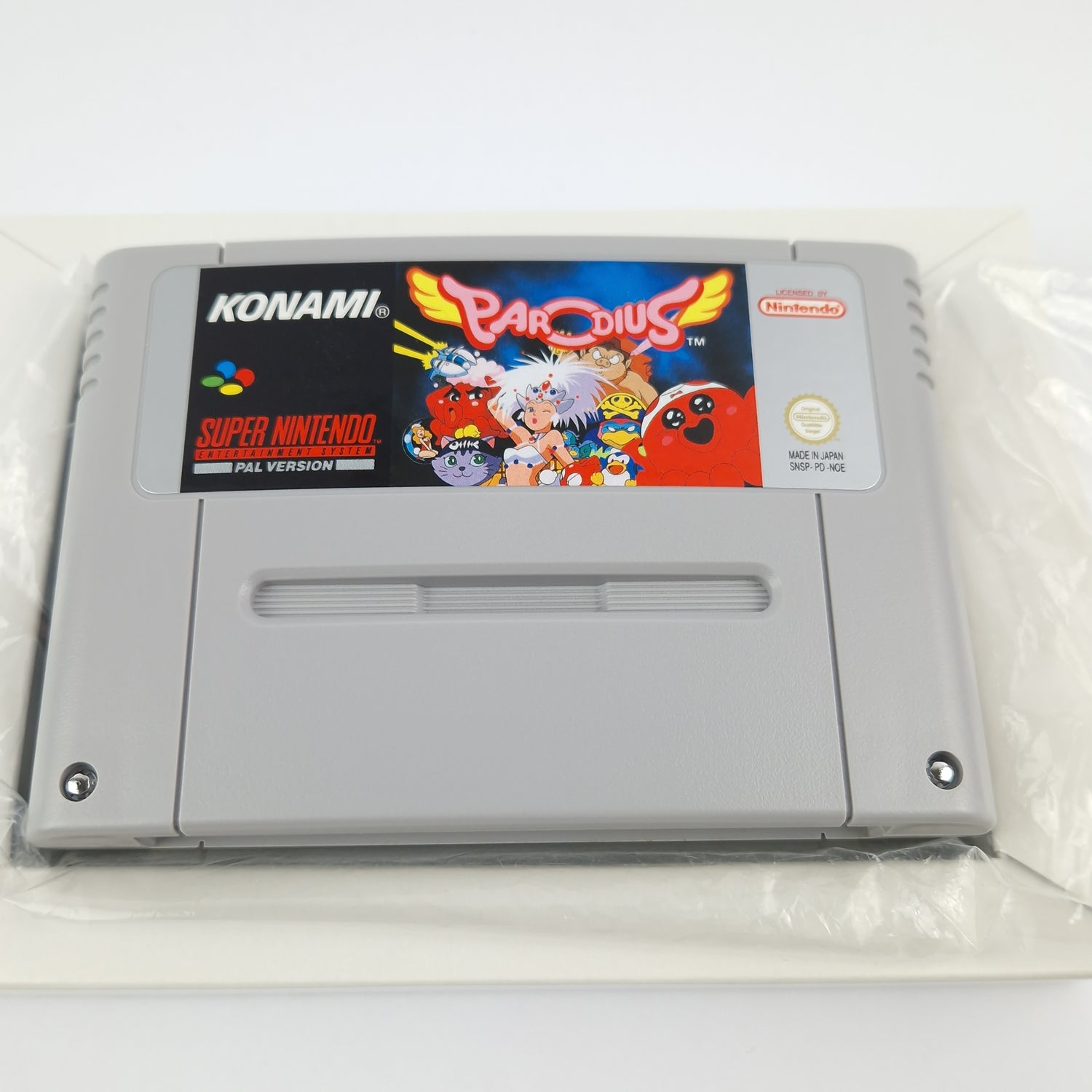 Super Nintendo Spiel : Parodius - Modul Anleitung OVP cib / SNES PAL NOE