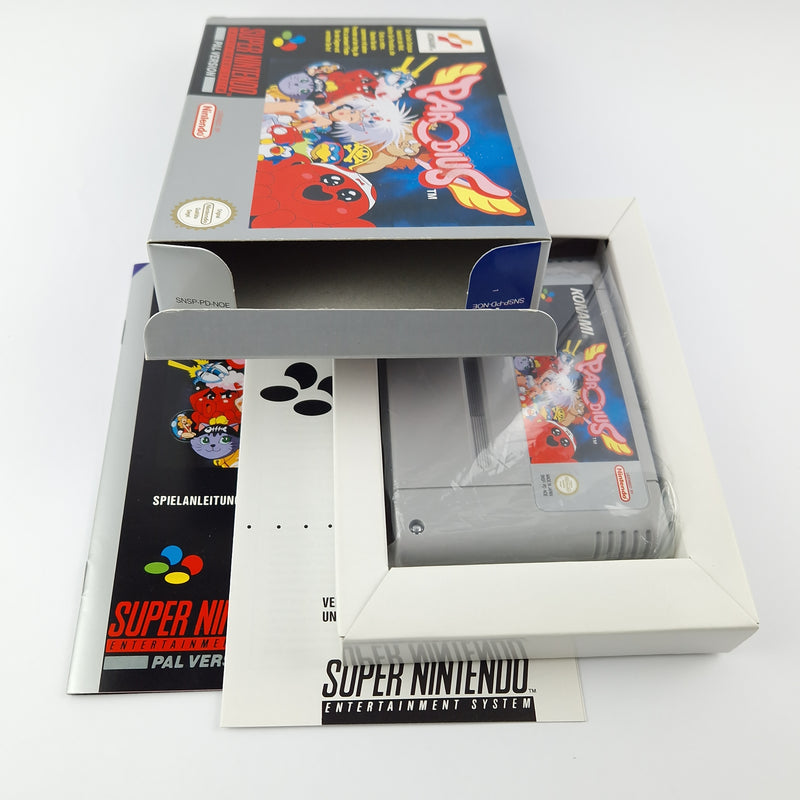 Super Nintendo Spiel : Parodius - Modul Anleitung OVP cib / SNES PAL NOE
