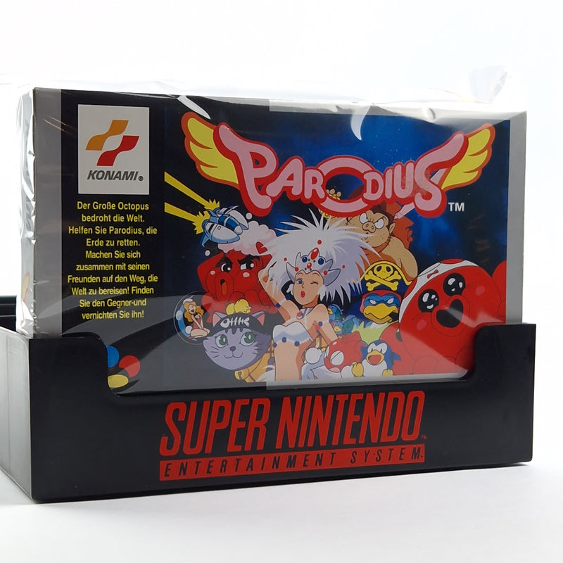Super Nintendo Game: Parodius - Module Instructions OVP cib / SNES PAL NOE