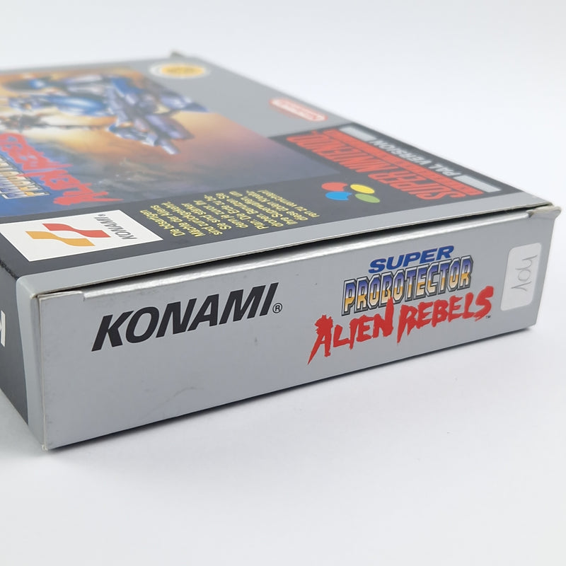 Super Nintendo Spiel : Super Probotector Alien Rebels - OVP cib / SNES PAL NOE-1