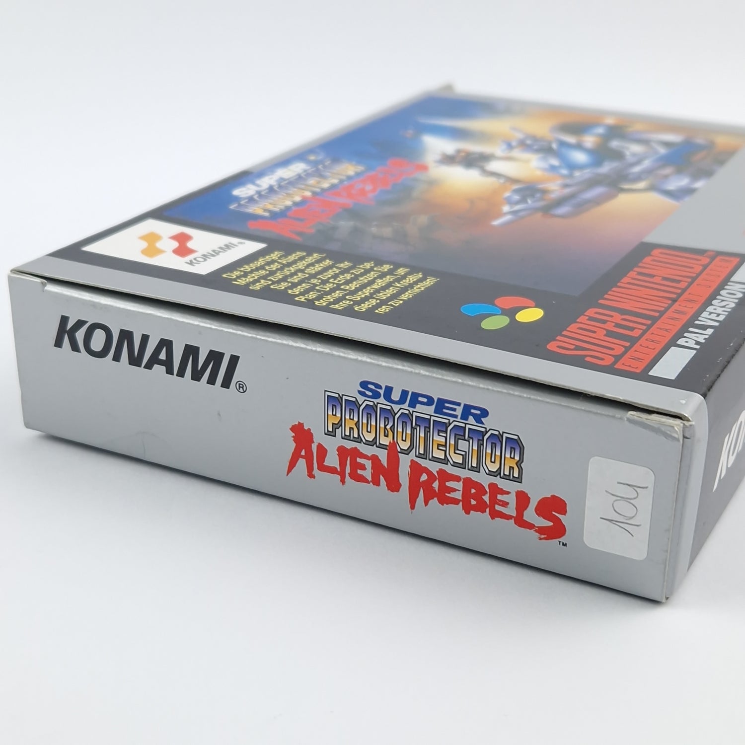 Super Nintendo Spiel : Super Probotector Alien Rebels - OVP cib / SNES PAL NOE-1