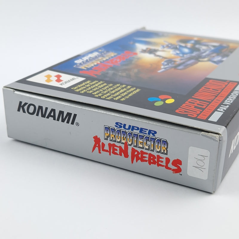 Super Nintendo Spiel : Super Probotector Alien Rebels - OVP cib / SNES PAL NOE-1
