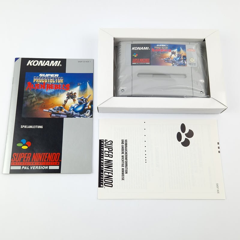 Super Nintendo Spiel : Super Probotector Alien Rebels - OVP cib / SNES PAL NOE-1