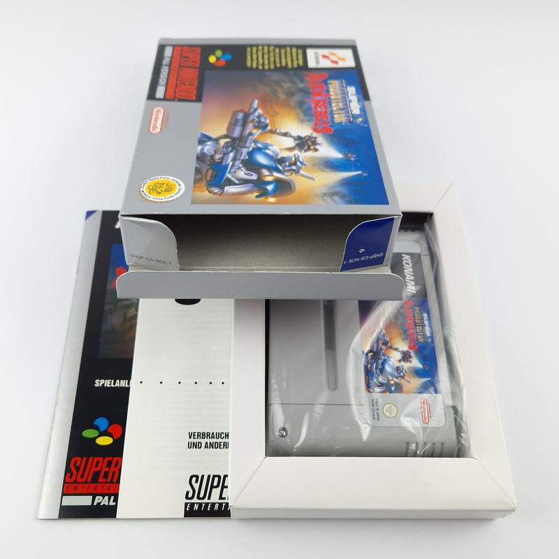 Super Nintendo Spiel : Super Probotector Alien Rebels - OVP cib / SNES PAL NOE-1
