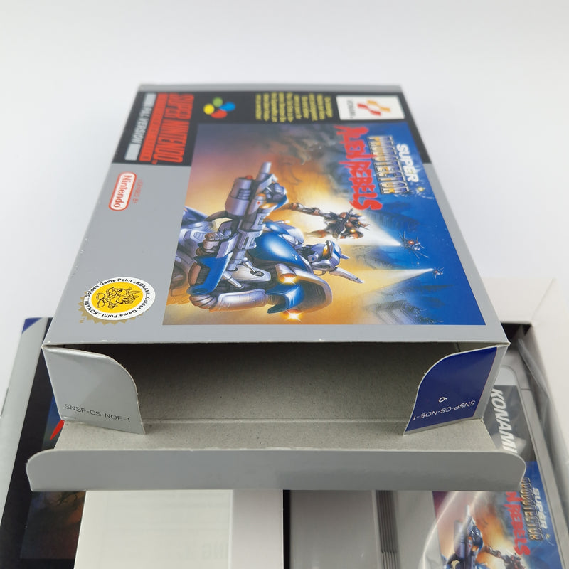 Super Nintendo Spiel : Super Probotector Alien Rebels - OVP cib / SNES PAL NOE-1