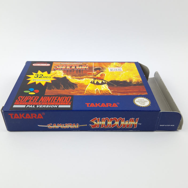 Super Nintendo Game: Samurai Shodown - Module Instructions OVP cib Box / SNES PAL
