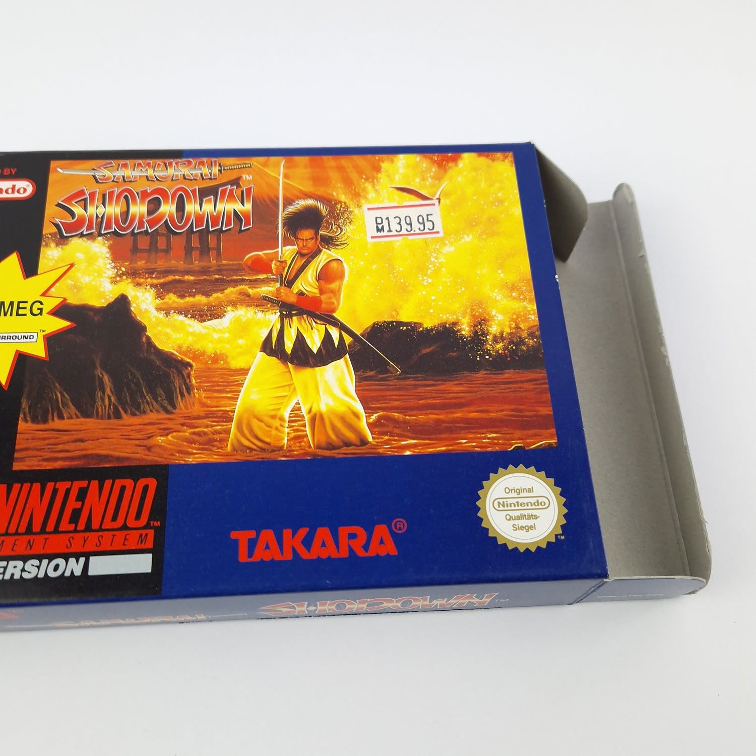 Super Nintendo Game: Samurai Shodown - Module Instructions OVP cib Box / SNES PAL