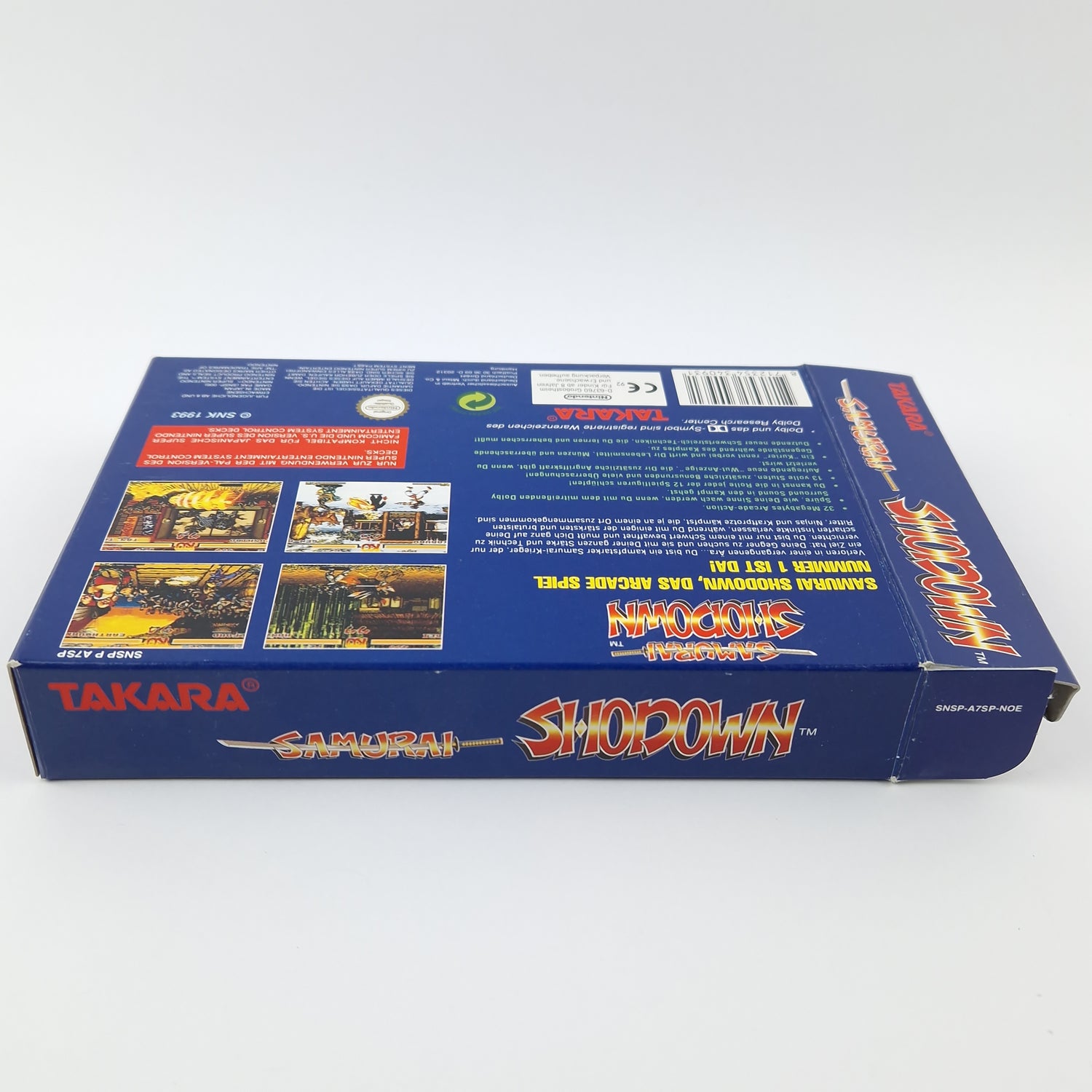 Super Nintendo Spiel : Samurai Shodown - Modul Anleitung OVP cib Box / SNES PAL