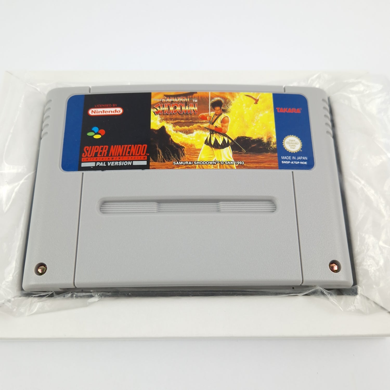 Super Nintendo Game: Samurai Shodown - Module Instructions OVP cib Box / SNES PAL