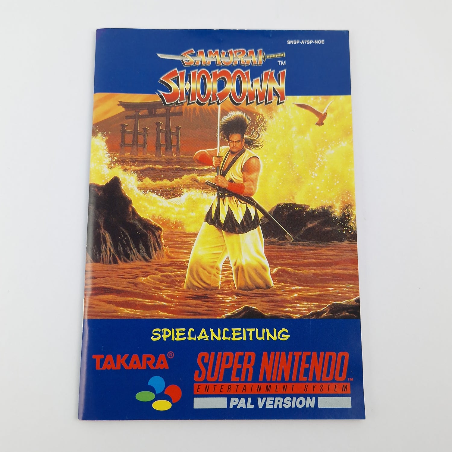 Super Nintendo Spiel : Samurai Shodown - Modul Anleitung OVP cib Box / SNES PAL