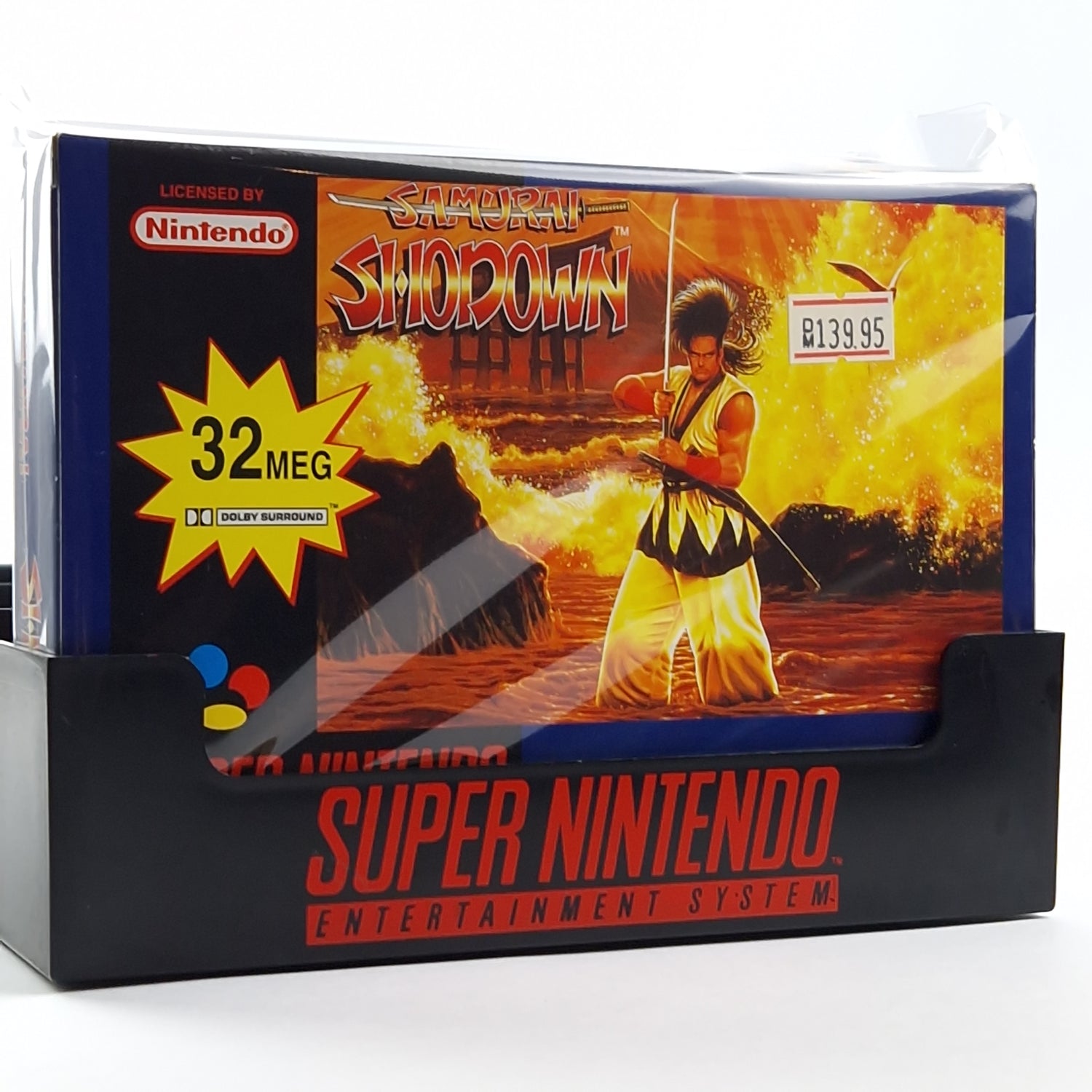 Super Nintendo Spiel : Samurai Shodown - Modul Anleitung OVP cib Box / SNES PAL