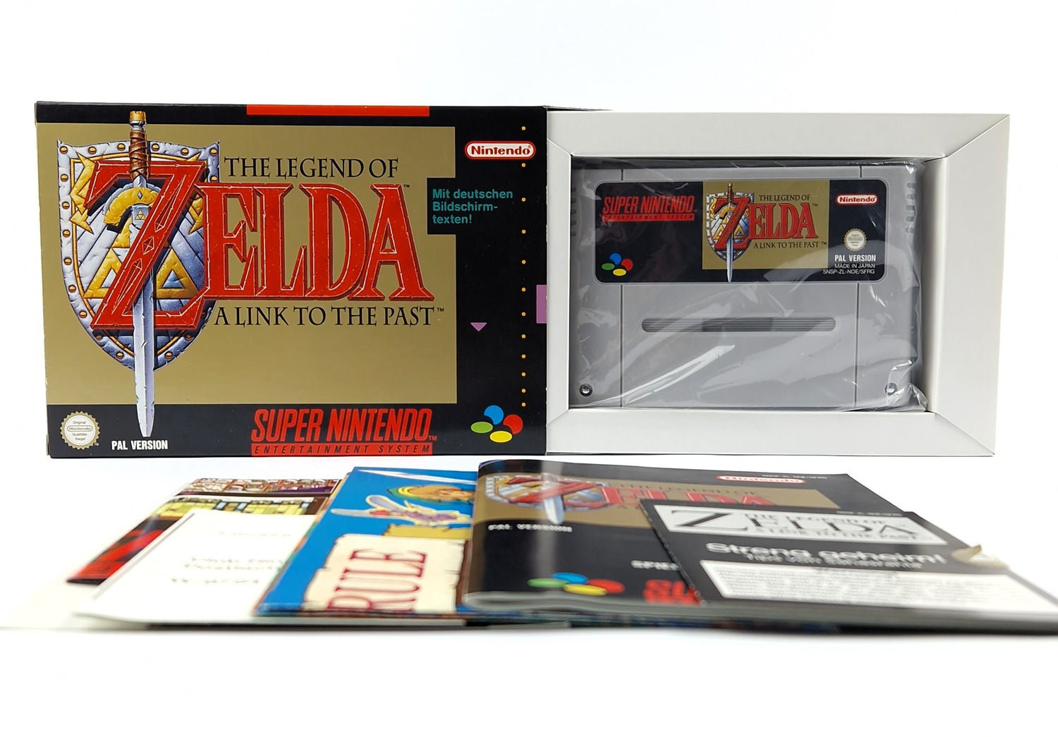 Super Nintendo Game: Zelda a link to the Past - Module Instructions OVP CIB SNES