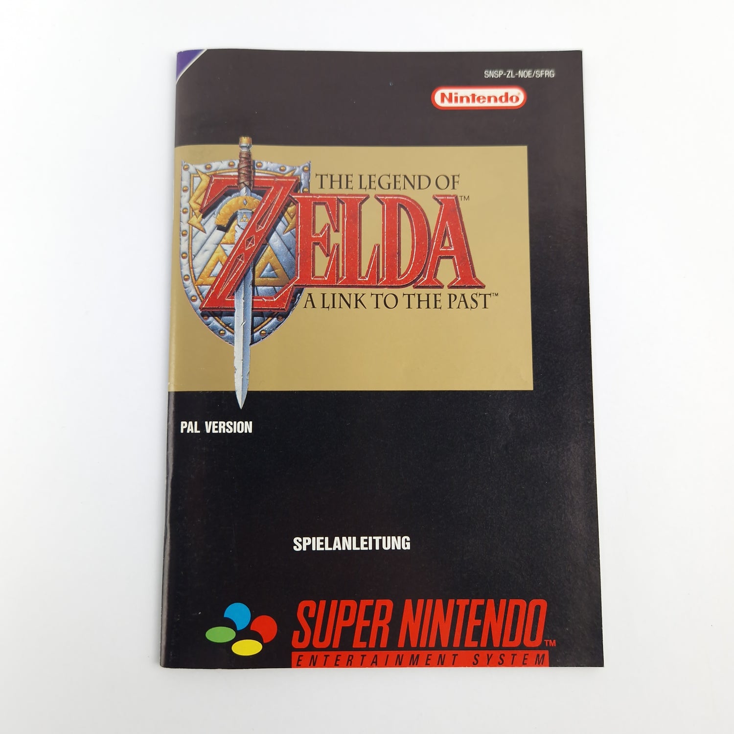 Super Nintendo Game: Zelda a link to the Past - Module Instructions OVP CIB SNES