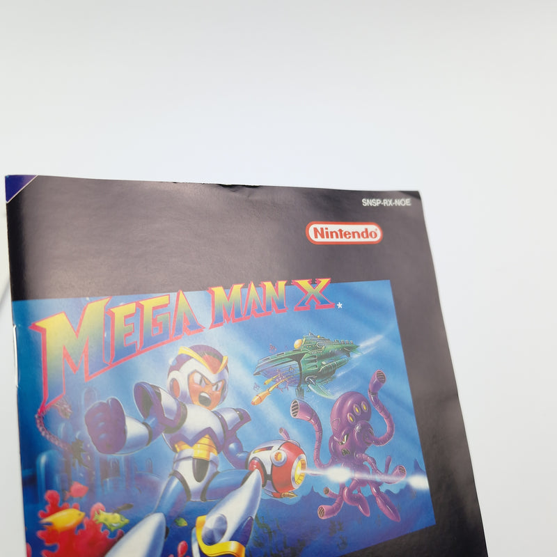 Super Nintendo Game: Mega Man X - Module Instructions OVP CIB SNES MegaMan X2 X3