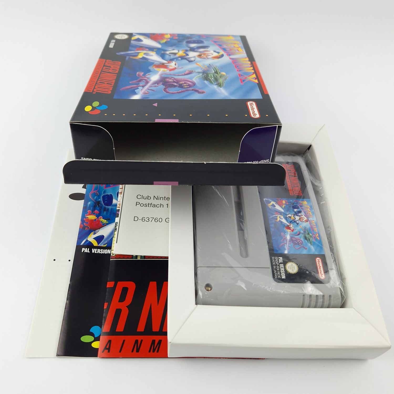 Super Nintendo Game: Mega Man X - Module Instructions OVP CIB SNES MegaMan X2 X3