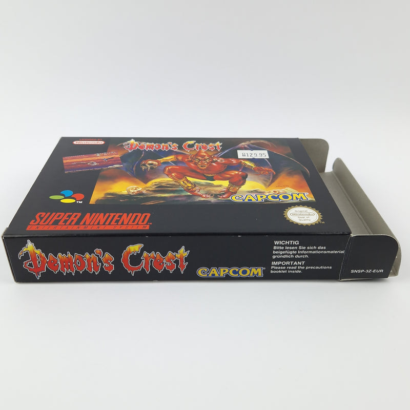 Super Nintendo Spiel : Demons Crest - Modul Anleitung OVP CIB SNES PAL EUR