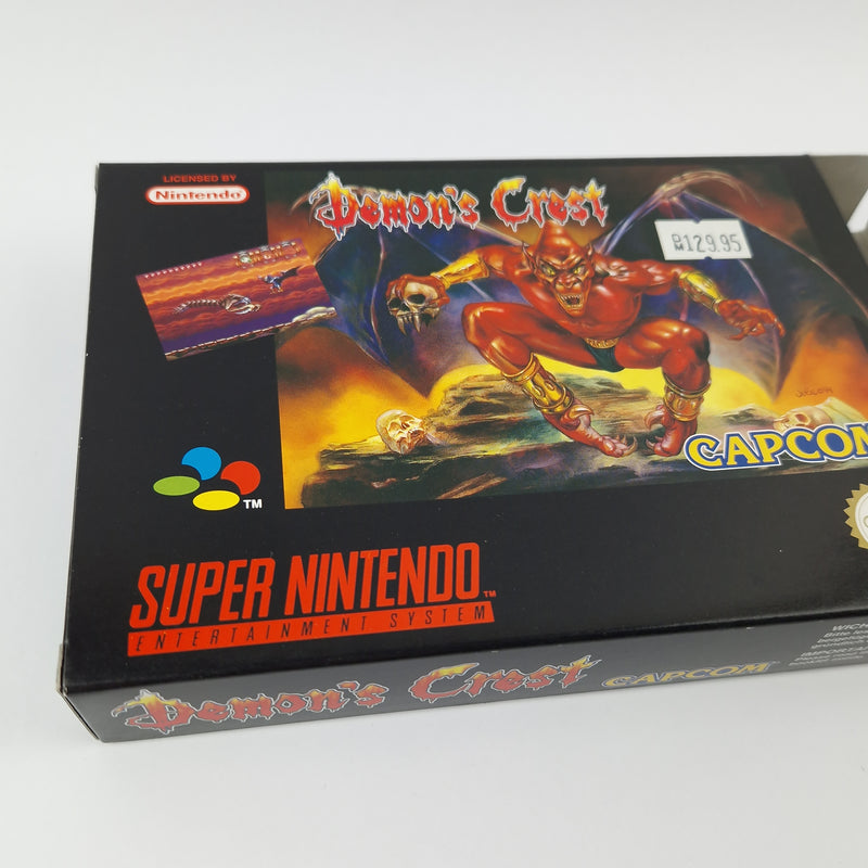 Super Nintendo Spiel : Demons Crest - Modul Anleitung OVP CIB SNES PAL EUR