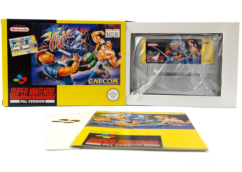 Super Nintendo Spiel : Final Fight 2 - Modul Anleitung OVP CIB SNES PAL NOE