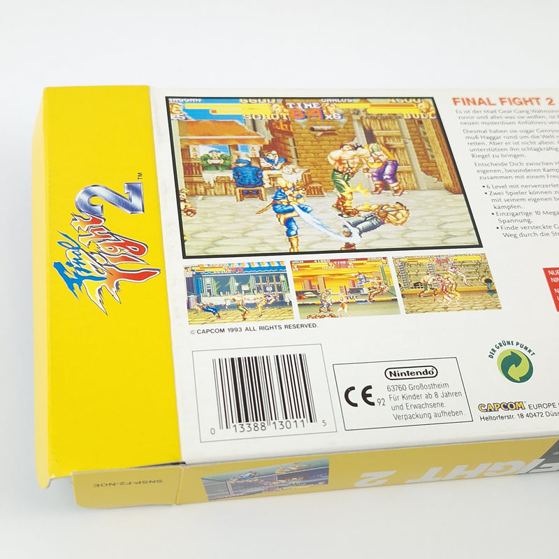 Super Nintendo Spiel : Final Fight 2 - Modul Anleitung OVP CIB SNES PAL NOE