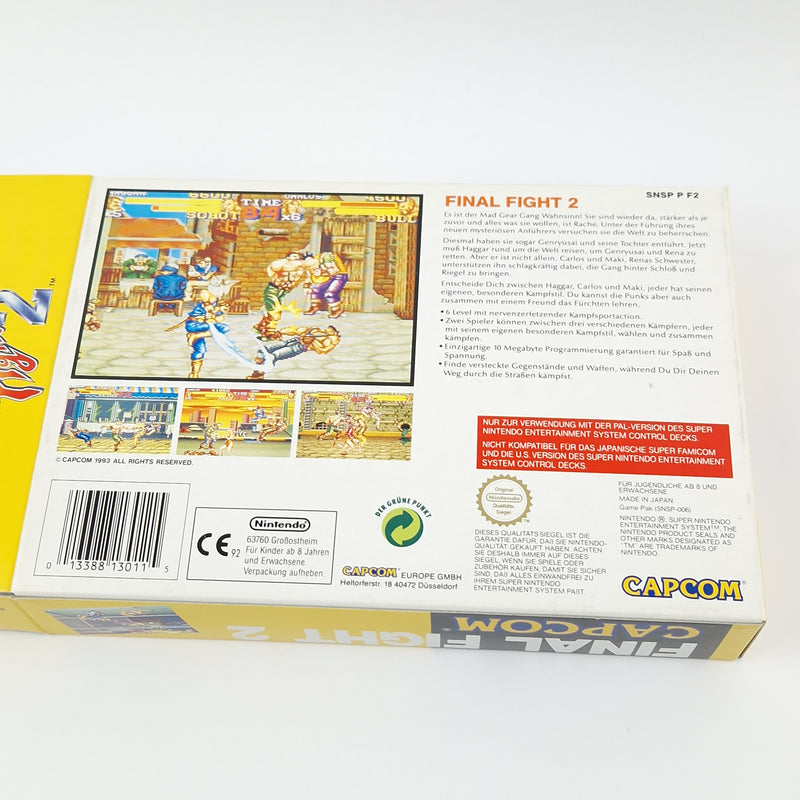Super Nintendo Spiel : Final Fight 2 - Modul Anleitung OVP CIB SNES PAL NOE