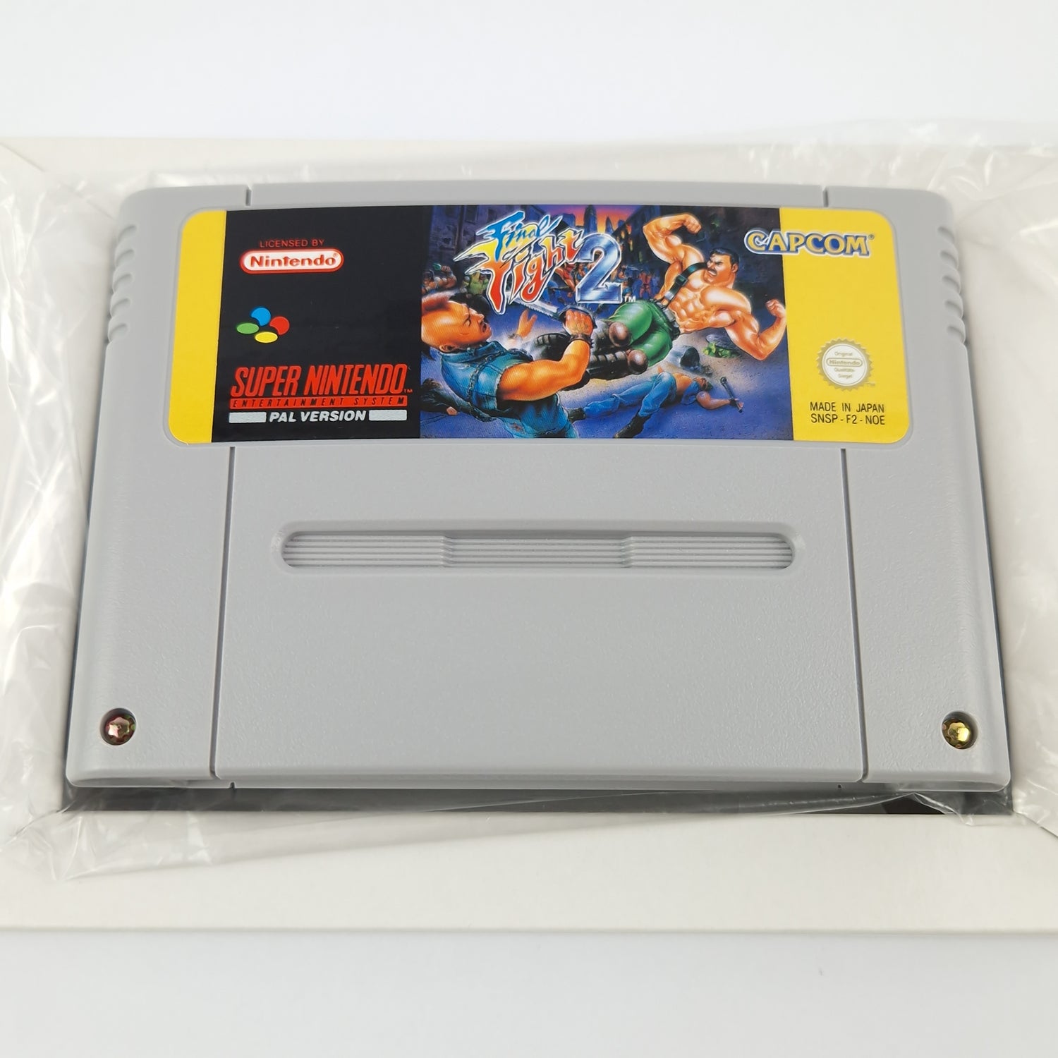 Super Nintendo Spiel : Final Fight 2 - Modul Anleitung OVP CIB SNES PAL NOE