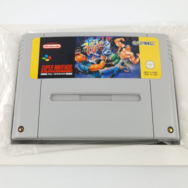 Super Nintendo Spiel : Final Fight 2 - Modul Anleitung OVP CIB SNES PAL NOE