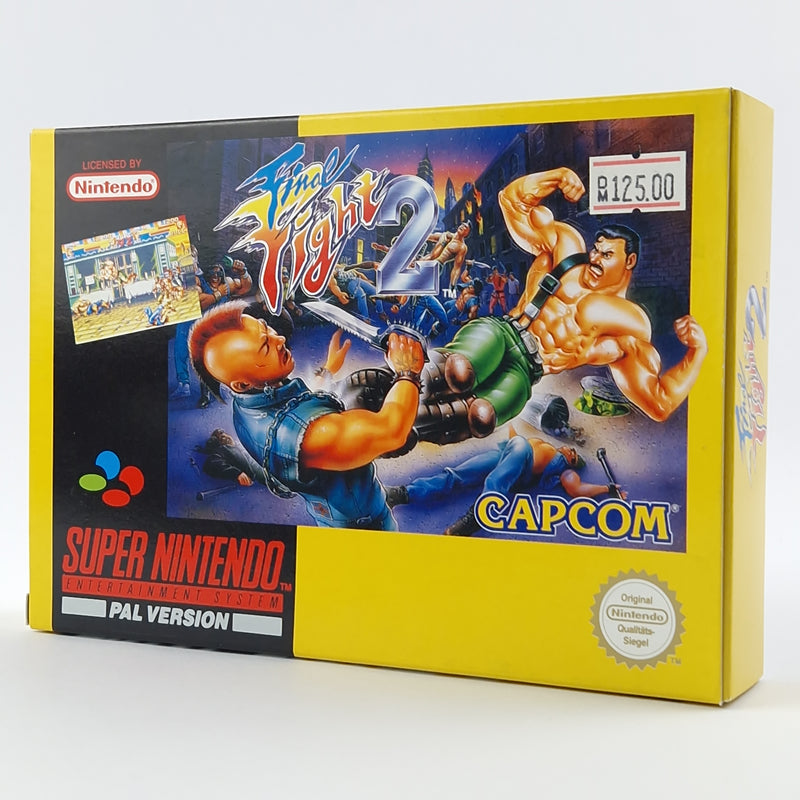 Super Nintendo Spiel : Final Fight 2 - Modul Anleitung OVP CIB SNES PAL NOE