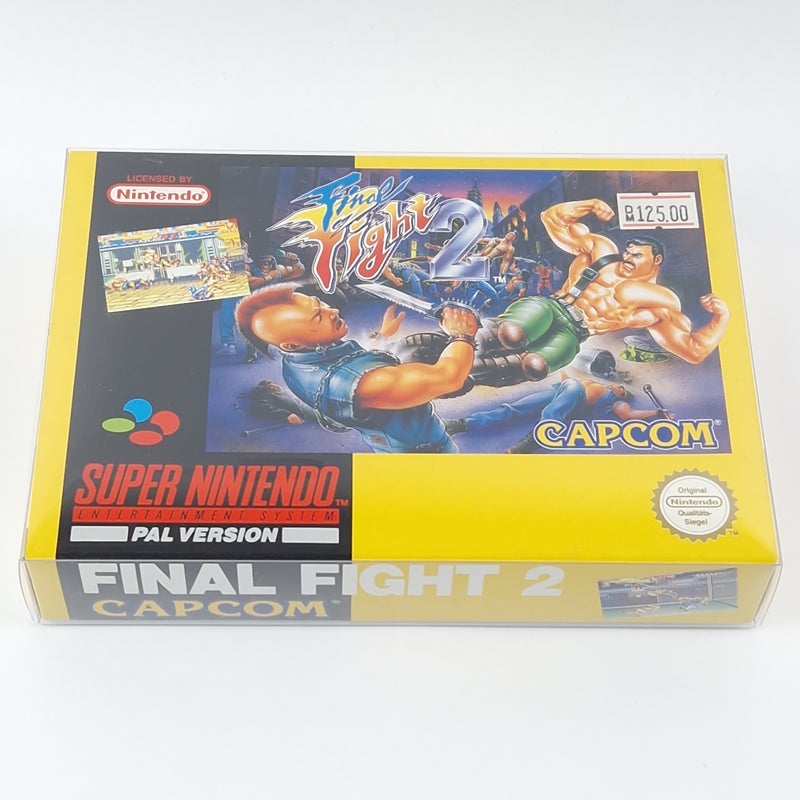 Super Nintendo Spiel : Final Fight 2 - Modul Anleitung OVP CIB SNES PAL NOE