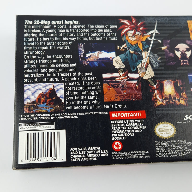 Super Nintendo game: Chrono Trigger + game advisor + soundtrack - SNES original packaging