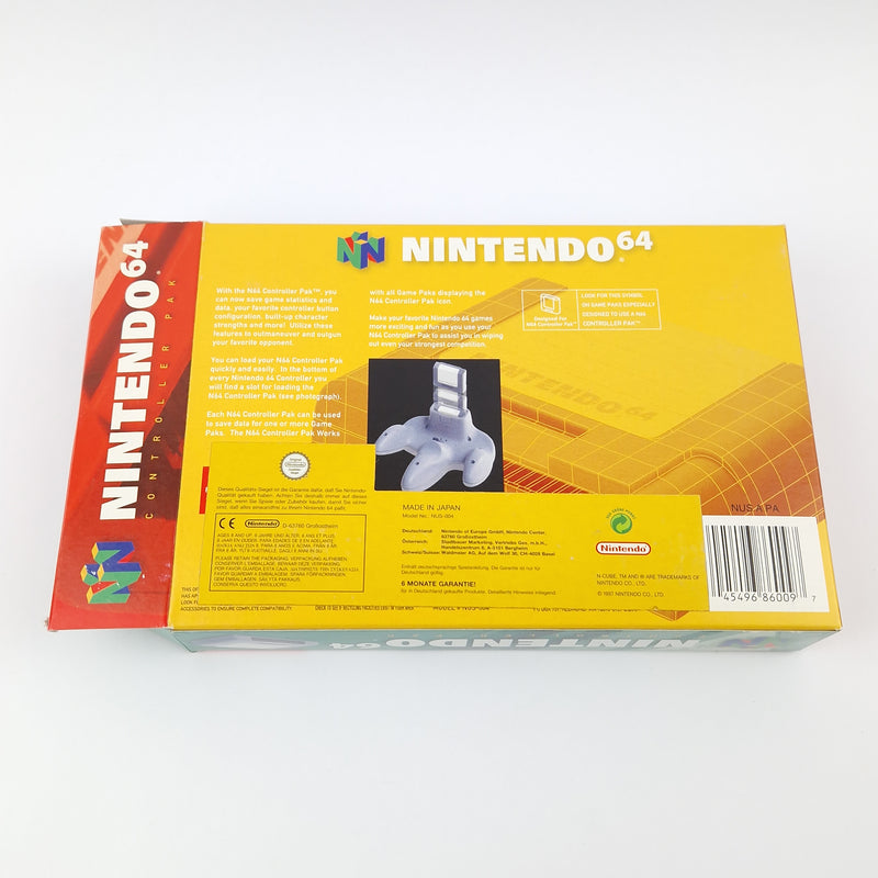 Nintendo 64 Accessories: N64 Controller PAK - Memory / Memory Card OVP NEW NEW