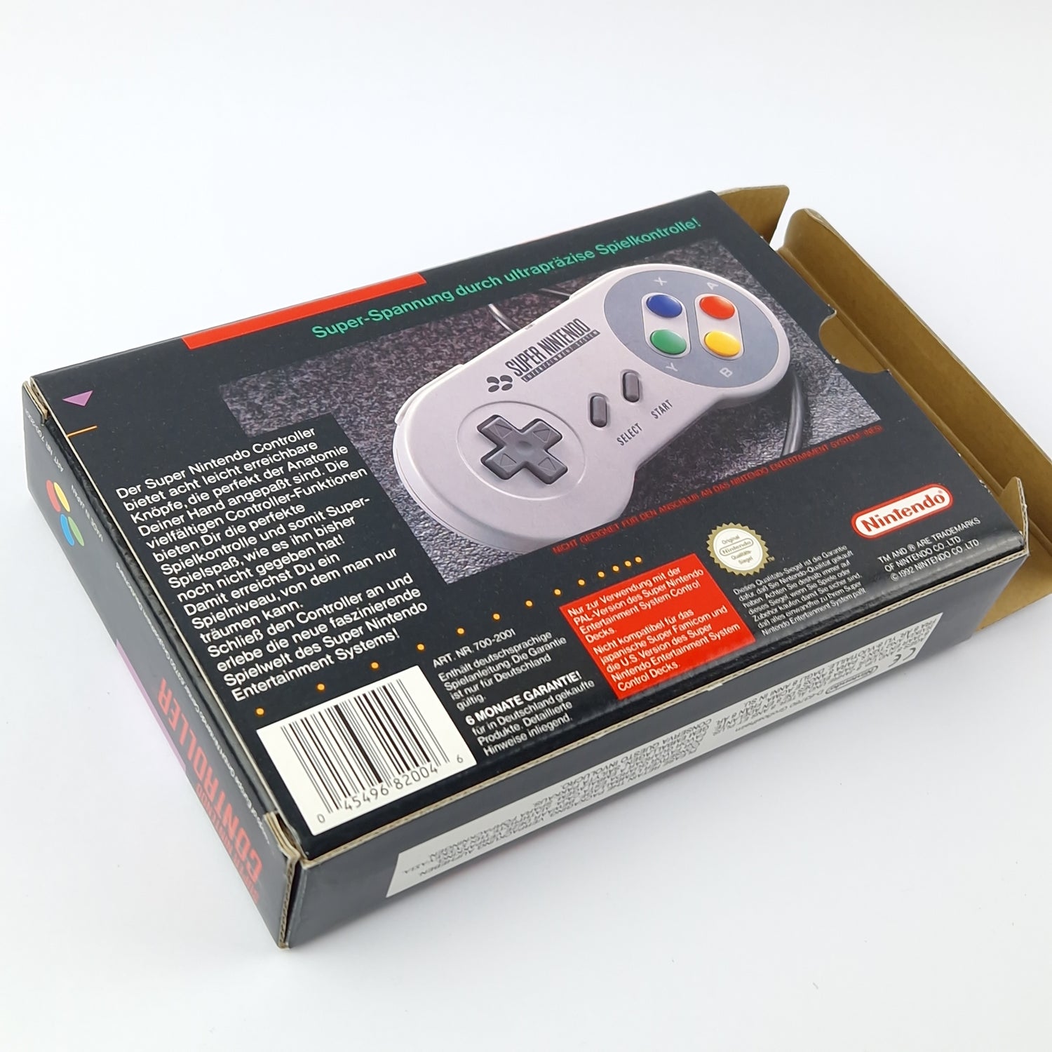 Super Nintendo Zubehör : SNES Controller / Gamepad / Joypad - OVP Box Manual PAL