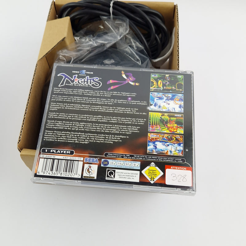 Sega Saturn Zubehör : Nights into Dreams + 3D Control PAD Controller - OVP PAL